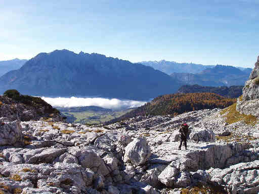 Aufstieg  zur Schachtzone